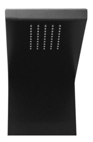 Columna de ducha de aluminio 3 jets 20 x 148 cm negra 